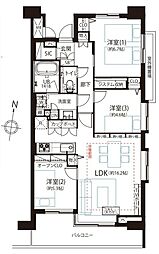 菱和パレス目白台グラーサ 3LDKの間取図画像