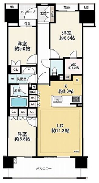 間取りを拡大表示