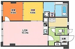 東和ビル 1SLDKの間取図画像