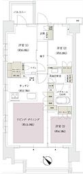 アトラス北赤羽 3LDKの間取図画像