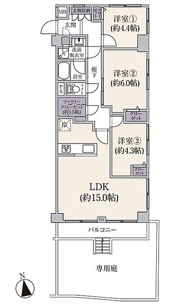 間取りを拡大表示