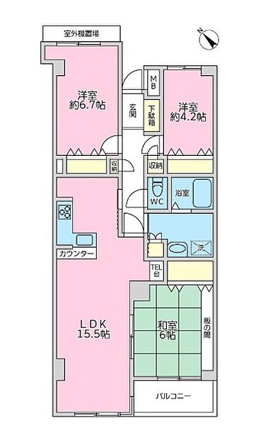 間取りを拡大表示