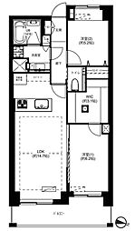 駒込パークハウス 2LDKの間取図画像