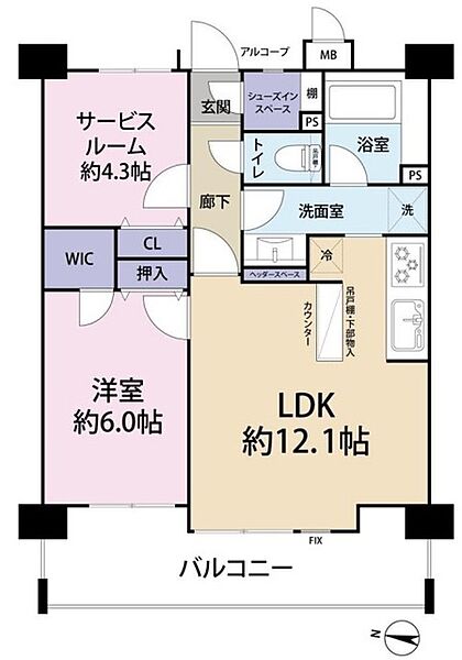 間取りを拡大表示