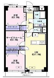 エンゼルハイム高井戸 3LDKの間取図画像