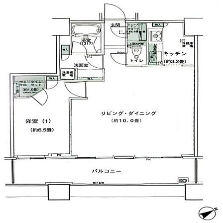 2LDK 間取り
