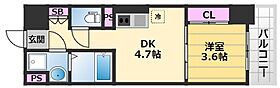 ARCA鳳 804 ｜ 大阪府堺市西区鳳南町2丁71-6（賃貸マンション1DK・8階・25.11㎡） その2