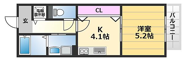 アインスフィア 207｜大阪府堺市北区金岡町(賃貸アパート1K・2階・29.84㎡)の写真 その2