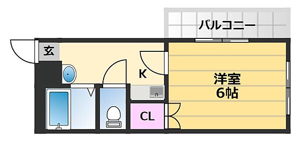 メゾン明日香 301｜大阪府堺市堺区東雲西町4丁(賃貸マンション1K・3階・18.80㎡)の写真 その2