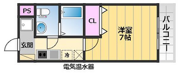 GROOVE堺東 704｜大阪府堺市堺区南瓦町(賃貸マンション1K・7階・24.09㎡)の写真 その2