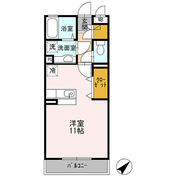 ノール百舌鳥八幡 205｜大阪府堺市堺区向陵東町2丁(賃貸アパート1R・2階・30.03㎡)の写真 その2