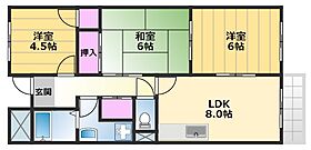 シークハウス 201 ｜ 大阪府堺市北区百舌鳥本町2丁418-1（賃貸マンション3LDK・2階・57.00㎡） その2