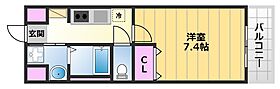 ヴィラベントハウス堺東 302 ｜ 大阪府堺市堺区翁橋町1丁8-11（賃貸マンション1K・3階・24.65㎡） その2