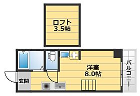 ビヨンド堺 201 ｜ 大阪府堺市堺区神保通3-20（賃貸マンション1R・2階・18.00㎡） その2