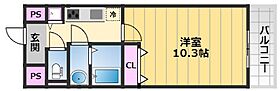 アスティオン三国ヶ丘 205 ｜ 大阪府堺市北区百舌鳥梅北町2丁55-1（賃貸マンション1K・2階・29.92㎡） その2