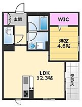 ウインドベル堺東 101 ｜ 大阪府堺市堺区南田出井町2丁1-15（賃貸マンション1LDK・1階・42.72㎡） その2