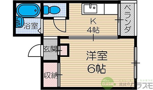 大阪府茨木市新和町(賃貸マンション1K・3階・25.73㎡)の写真 その2