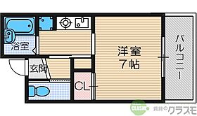 大阪府茨木市駅前1丁目（賃貸マンション1K・3階・23.98㎡） その2