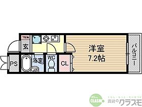 大阪府茨木市沢良宜西4丁目（賃貸マンション1K・3階・22.04㎡） その2