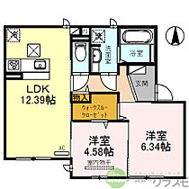 大阪府茨木市学園南町（賃貸アパート2LDK・2階・55.72㎡） その2