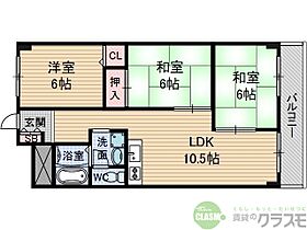 大阪府茨木市真砂1丁目（賃貸マンション3LDK・3階・58.00㎡） その2