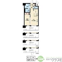 大阪府茨木市天王1丁目（賃貸マンション1LDK・4階・37.34㎡） その2