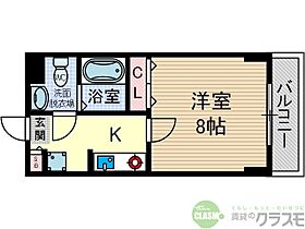 大阪府茨木市若園町（賃貸マンション1K・3階・26.00㎡） その2