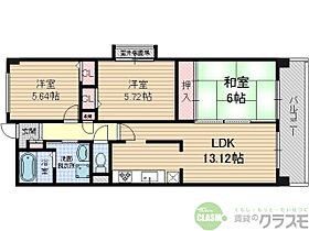 大阪府摂津市鳥飼本町2丁目（賃貸マンション3LDK・5階・66.31㎡） その2