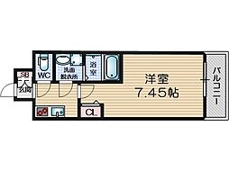 ARCA正雀 6階1Kの間取り