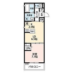 FIORE 1階1LDKの間取り