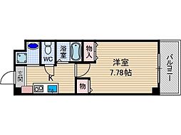 サニープレイスMJ 3階1Kの間取り