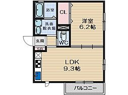間取図画像 1LDK