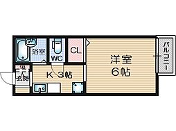 メルベーユ箕面 2階