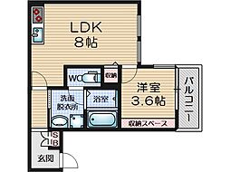 リブレメゾン岸辺I 1階/-