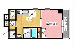 メゾンダイコー舟木 1DKの間取図画像