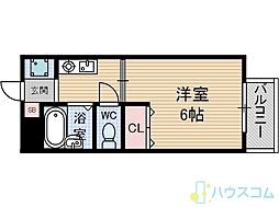 ハイムサンメイト 1Kの間取図画像