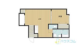 ALIVIO茨木西中条 1LDKの間取図画像