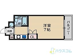 ジョイフル高槻大畑 1Kの間取図画像