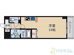 アヴァンセ箕面小野原 ワンルームの間取図画像