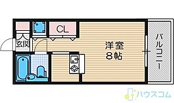 エル・ボスク2 ワンルームの間取図画像