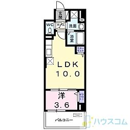 サンプラザ茨木 1LDKの間取図画像
