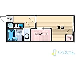 アルアンダ 1Kの間取図画像