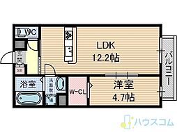 スプランドゥール春日 1LDKの間取図画像