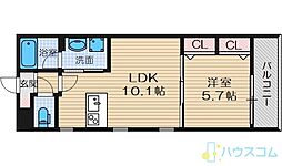 ラ・メゾン・シュ・シュN 1LDKの間取図画像