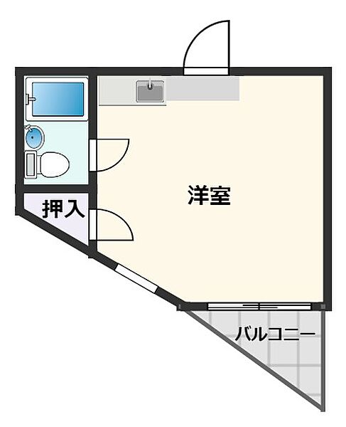 スカイ第5元町ビルマンション 401｜大阪府吹田市元町(賃貸マンション1R・4階・18.00㎡)の写真 その2