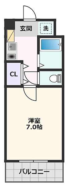 グランシャリオMIKASA 307｜大阪府吹田市昭和町(賃貸マンション1K・3階・22.00㎡)の写真 その2