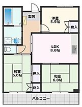 エミネンス千里 202 ｜ 大阪府吹田市山田東2丁目30-7（賃貸マンション3LDK・2階・54.21㎡） その2