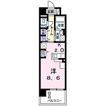 ルミナス上新庄 607 ｜ 大阪府大阪市東淀川区小松2丁目17-72（賃貸マンション1K・6階・30.96㎡） その2