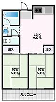 阪急吹田駅前奥野ビル 502 ｜ 大阪府吹田市西の庄町7-20（賃貸マンション2LDK・5階・54.00㎡） その2