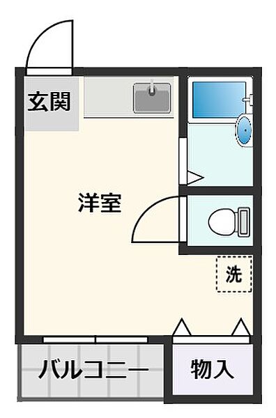 ドルフ山手町 ｜大阪府吹田市山手町4丁目(賃貸マンション1R・1階・17.00㎡)の写真 その2